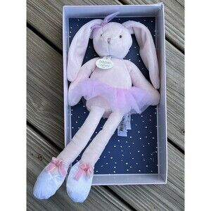 Doudou et Compagnie Paris Ballerina Bunny Plush Baby Infant Toy Pink 12" NEW